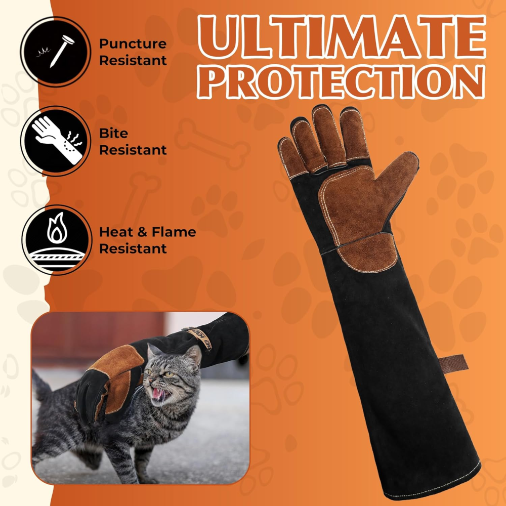 Protect Yourself with Strong Animal Handling Gloves Available on Amazon