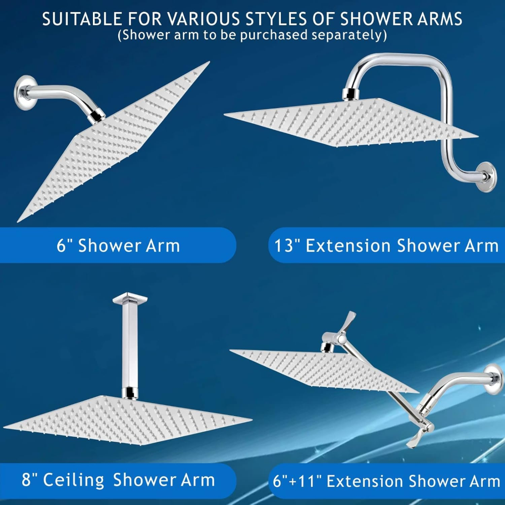 Experience Luxury with a Big Rain Shower Head for a Spa-Like Feel