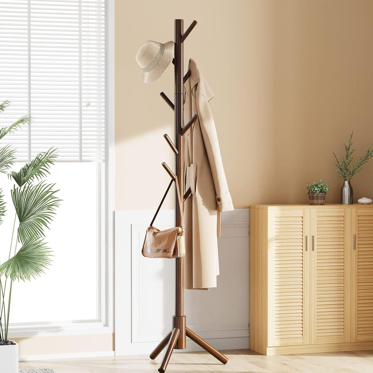 Stylish and Durable Wooden Coat Racks Perfect for Family Homes