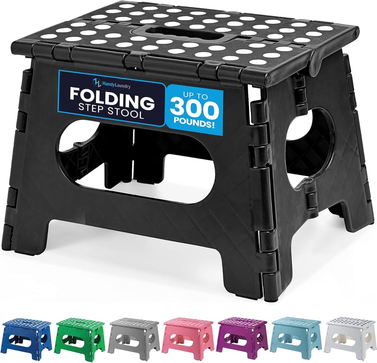 Durable Compact 9in Folding Step Stools for Easy Storage